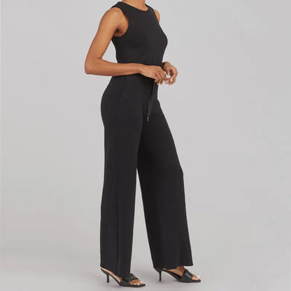 Aubrey - Veelzijdige elegantie Mouwloze effen jumpsuit