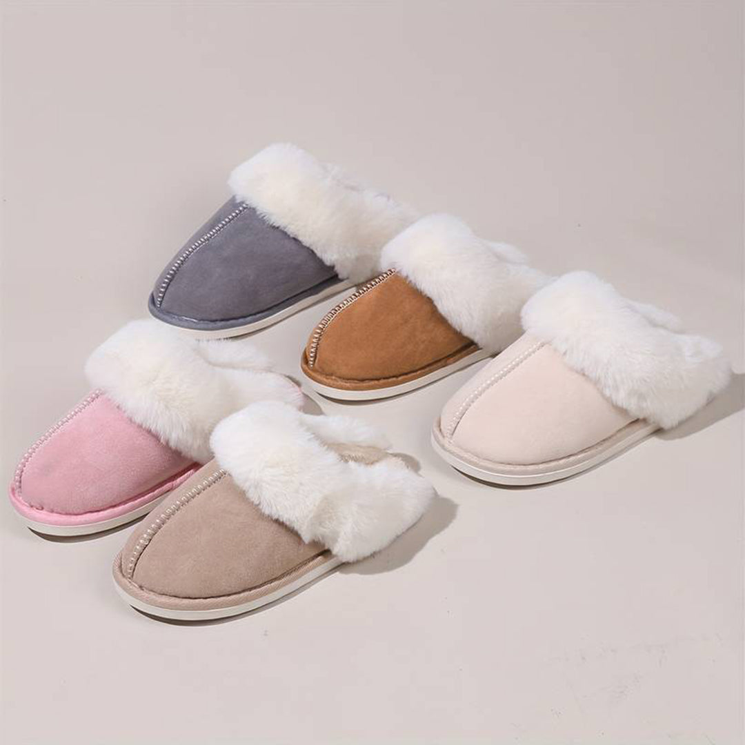 THIJS - Warm slip-on slippers for women