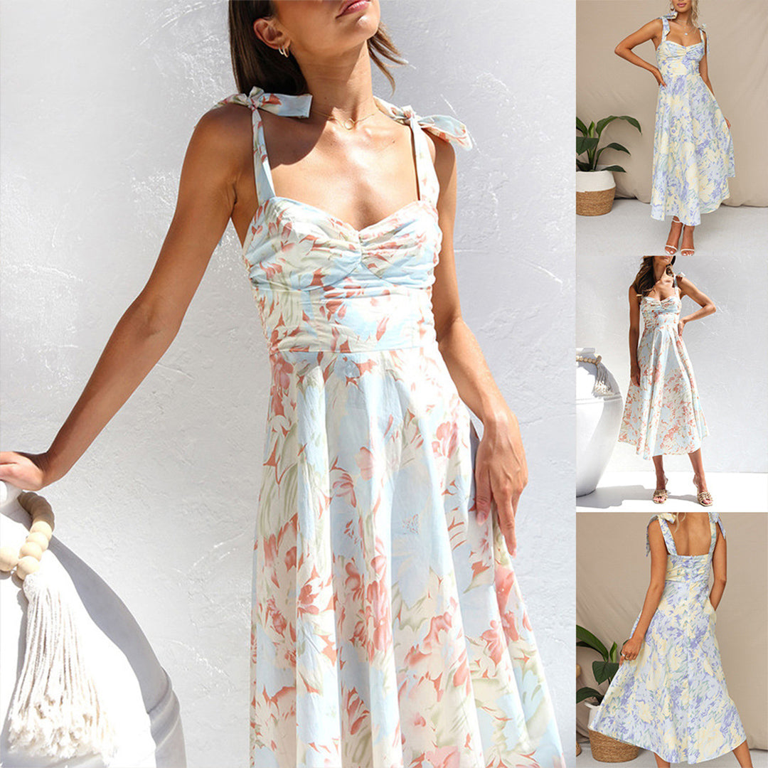 BRIA - Fashionable floral midi dress