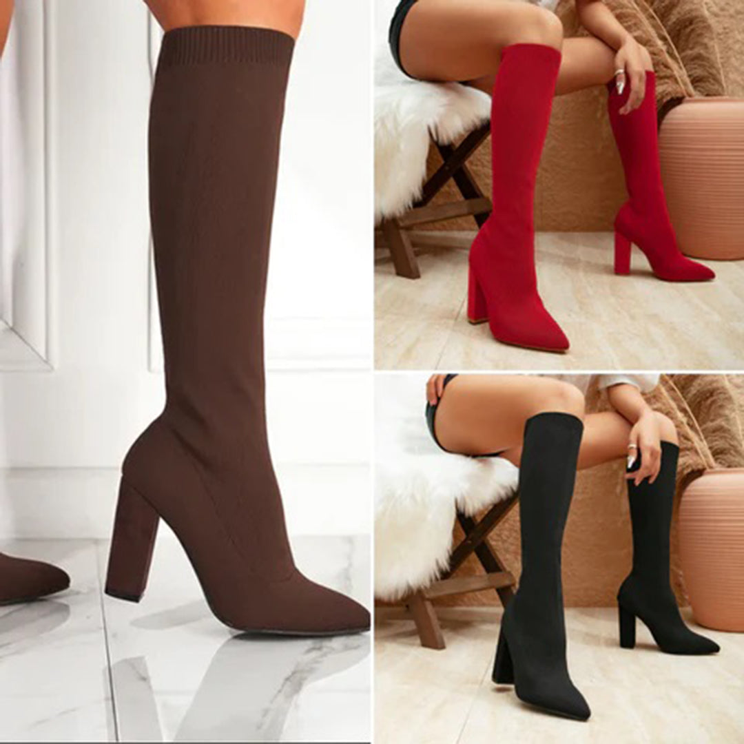 CIARA - Knee-high sock boots 