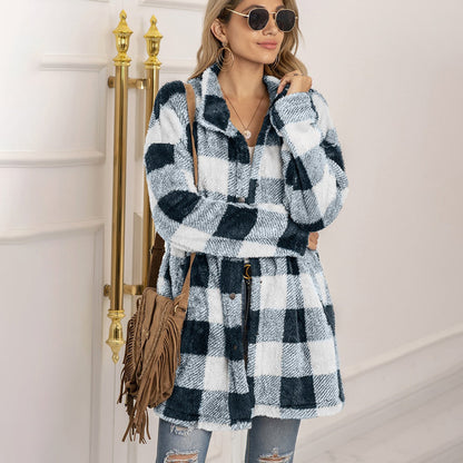 VIALI - Comfortable checked jacket