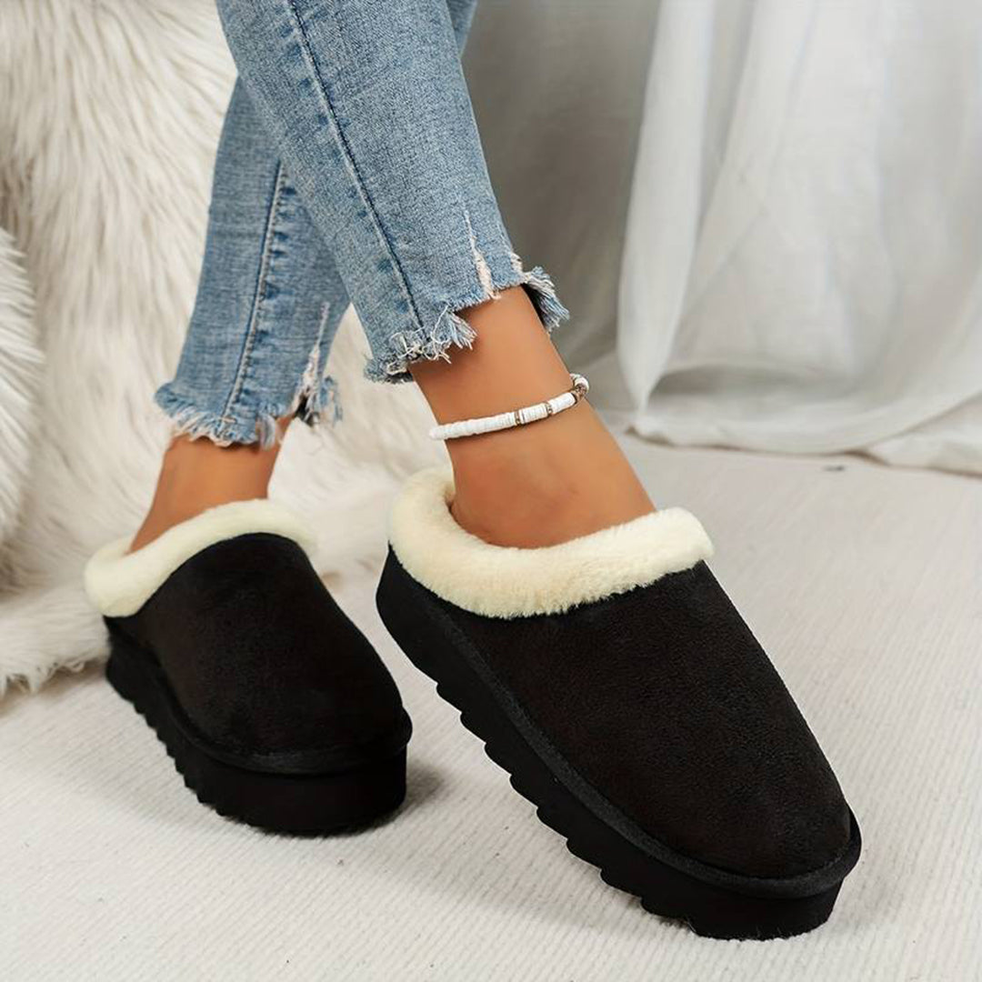 BRIDGET - Warm slippers with thick sole