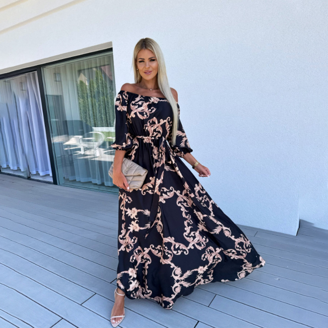 FALLON - Off shoulder maxi dress