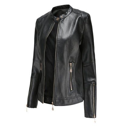 FRANICA - Stylish leather jacket