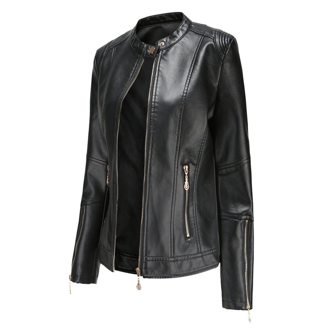 FRANICA - Stylish leather jacket