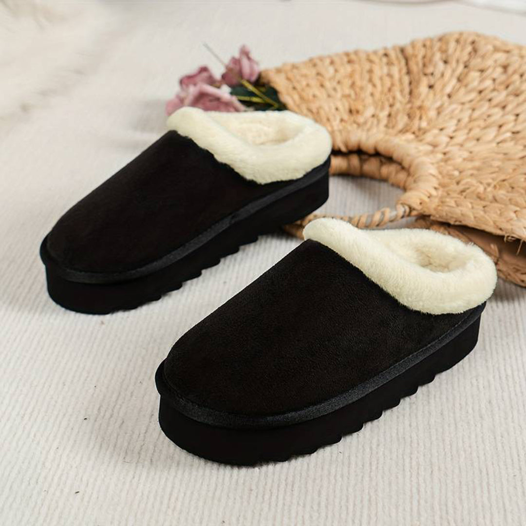 BRIDGET - Warm slippers with thick sole