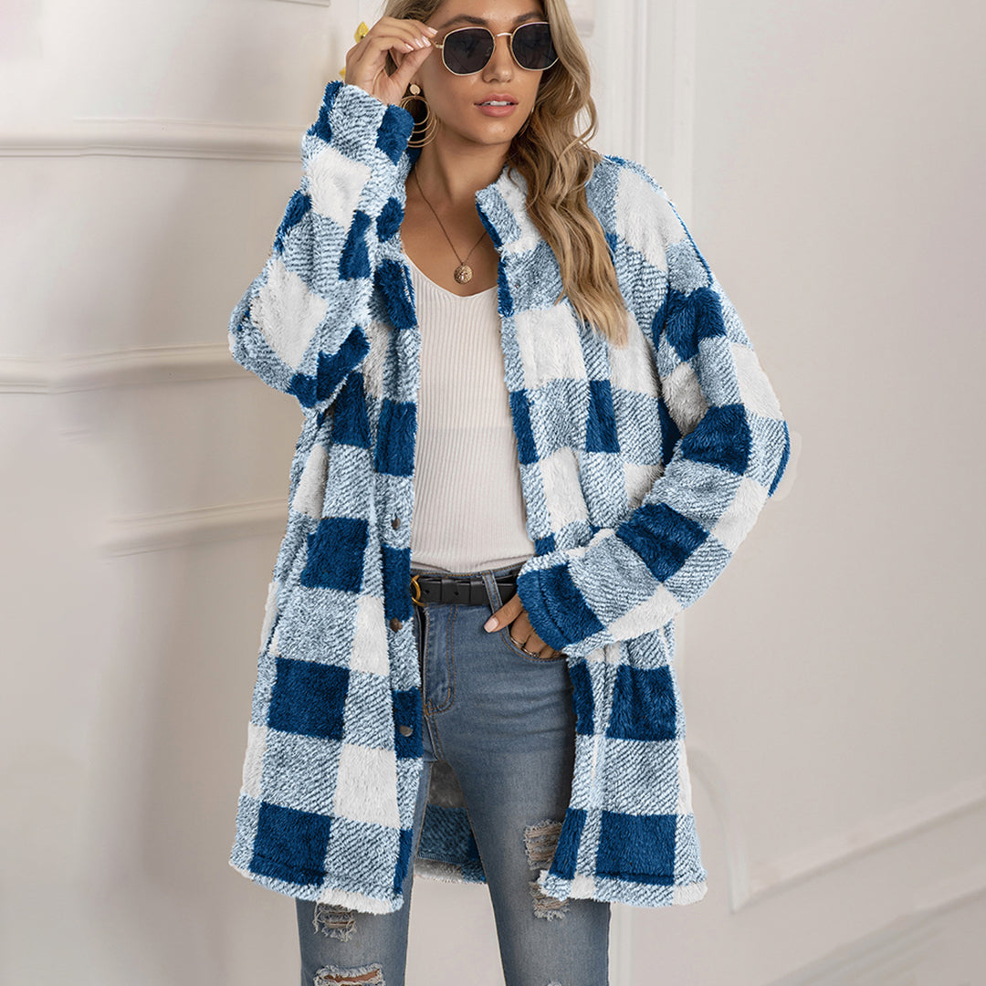 VIALI - Comfortable checked jacket