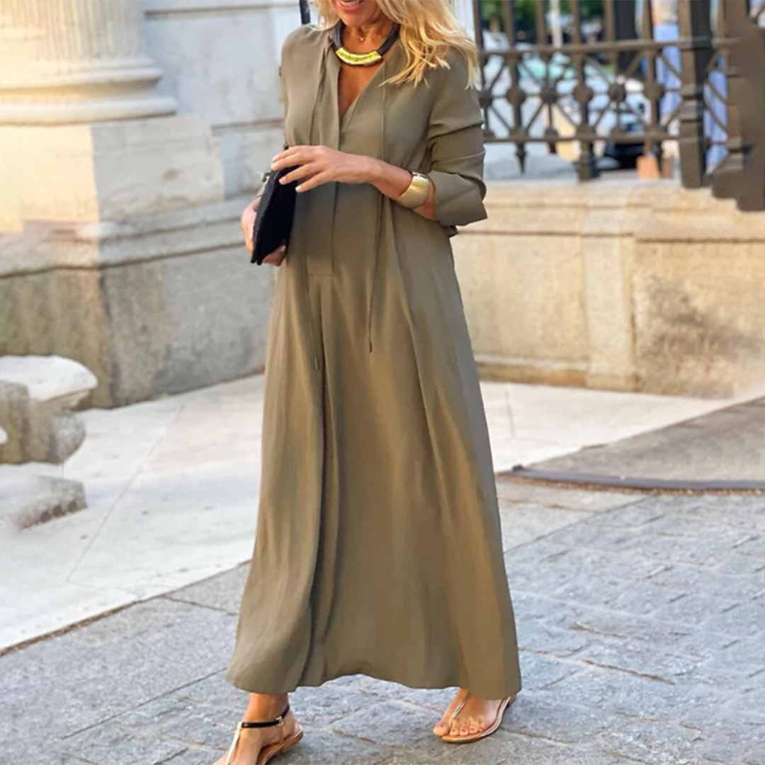 Giselle - Comfortable loose-fitting maxi dress