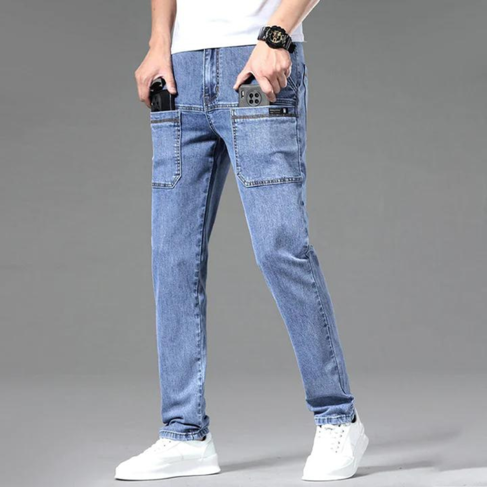 TIBOR - Multi-pocket jeans for men