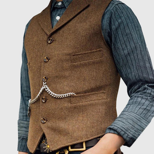 TAHVO - Classic herringbone vest