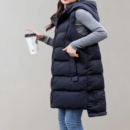 Felicie - Warm and long winter coat with hood