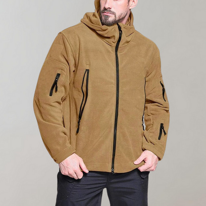 Mikael - Comfortable hooded jacket