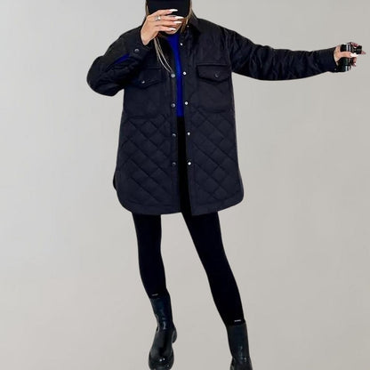 Lila - Stylish long ladies coat