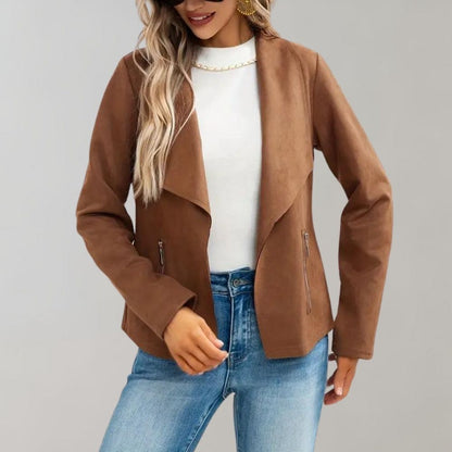 Maiuc - Stylish suede women's jacket