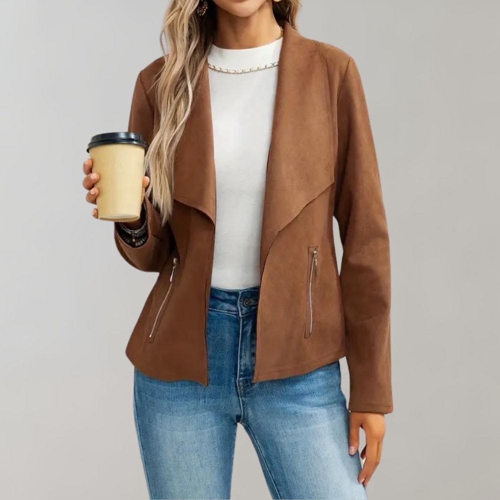 Maiuc - Stylish suede women's jacket