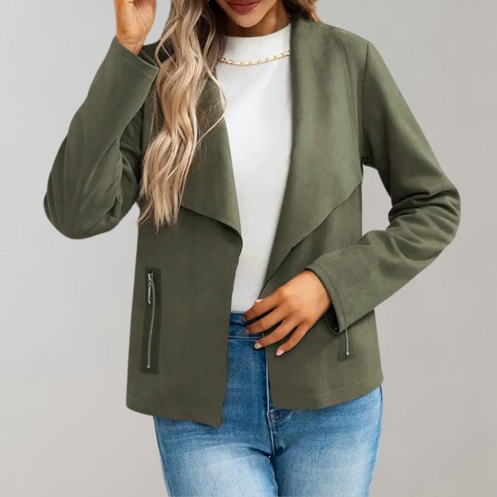 Maiuc - Stylish suede women's jacket