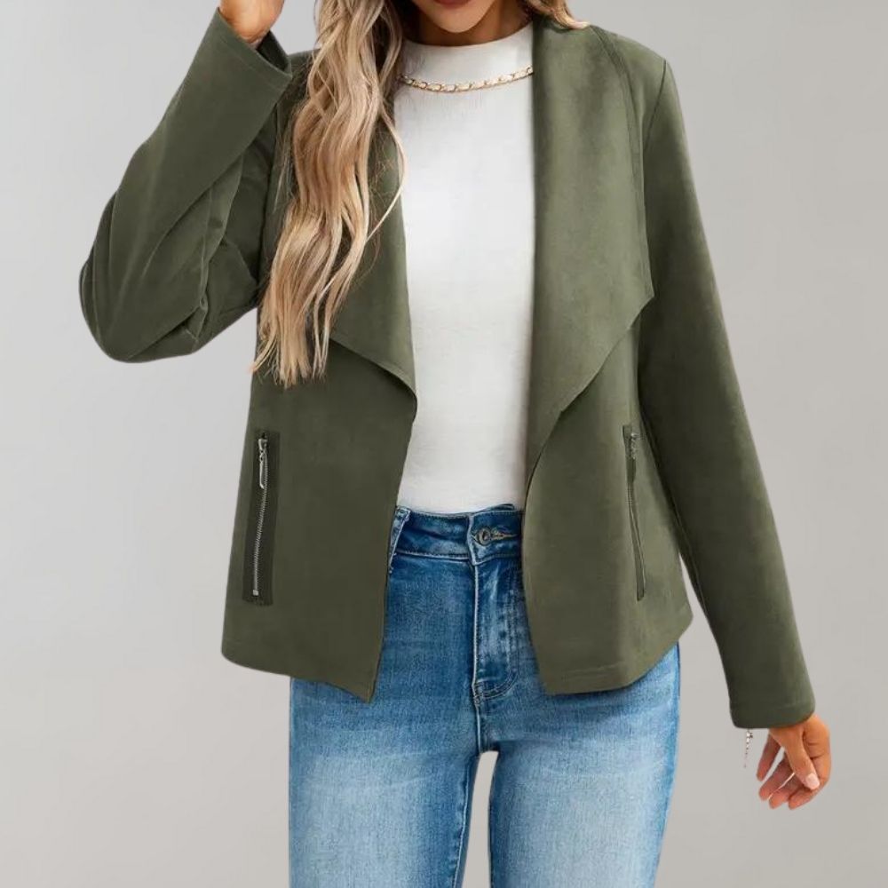 Maiuc - Stylish suede women's jacket