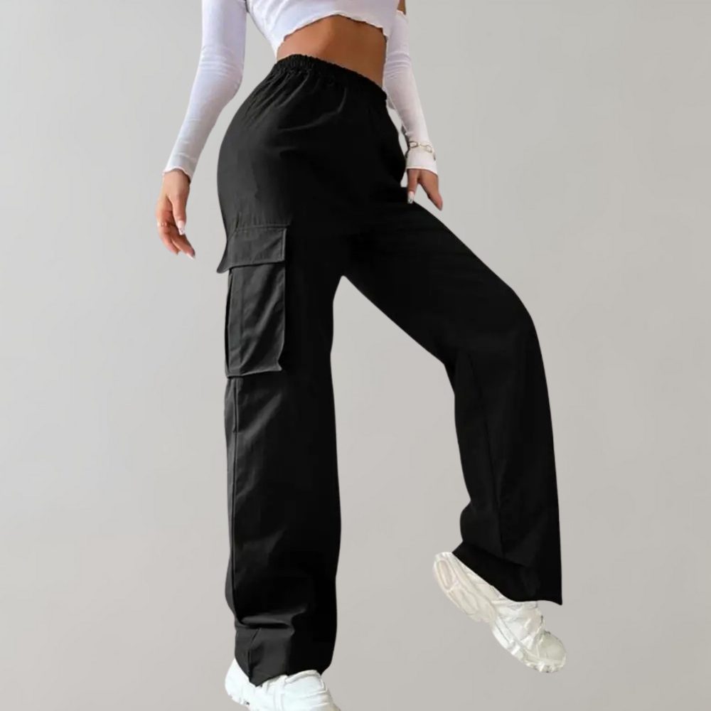 Marjo - Straight cut cargo pants for women