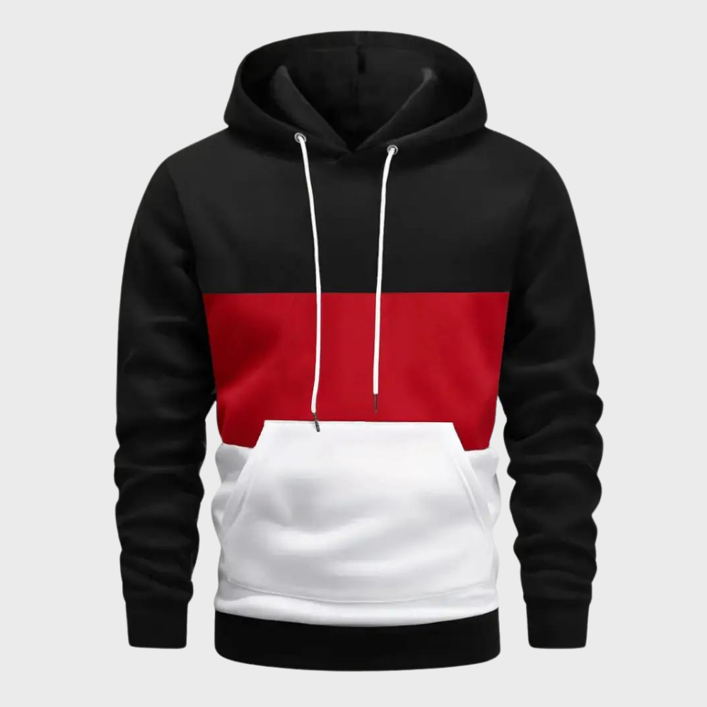 Moos - Colorblock hoodie for men