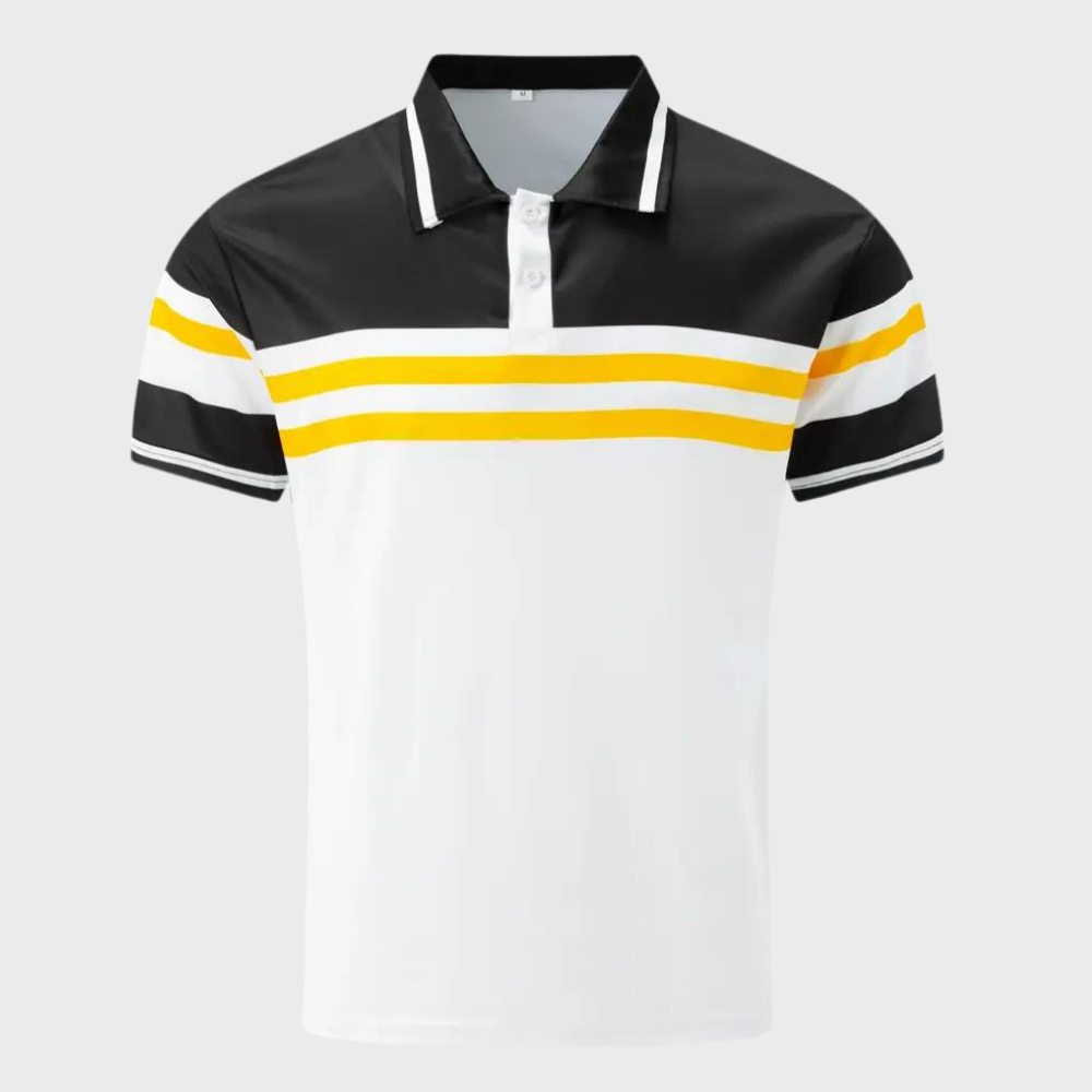 Stef - Colorblock Men's Polo Shirt