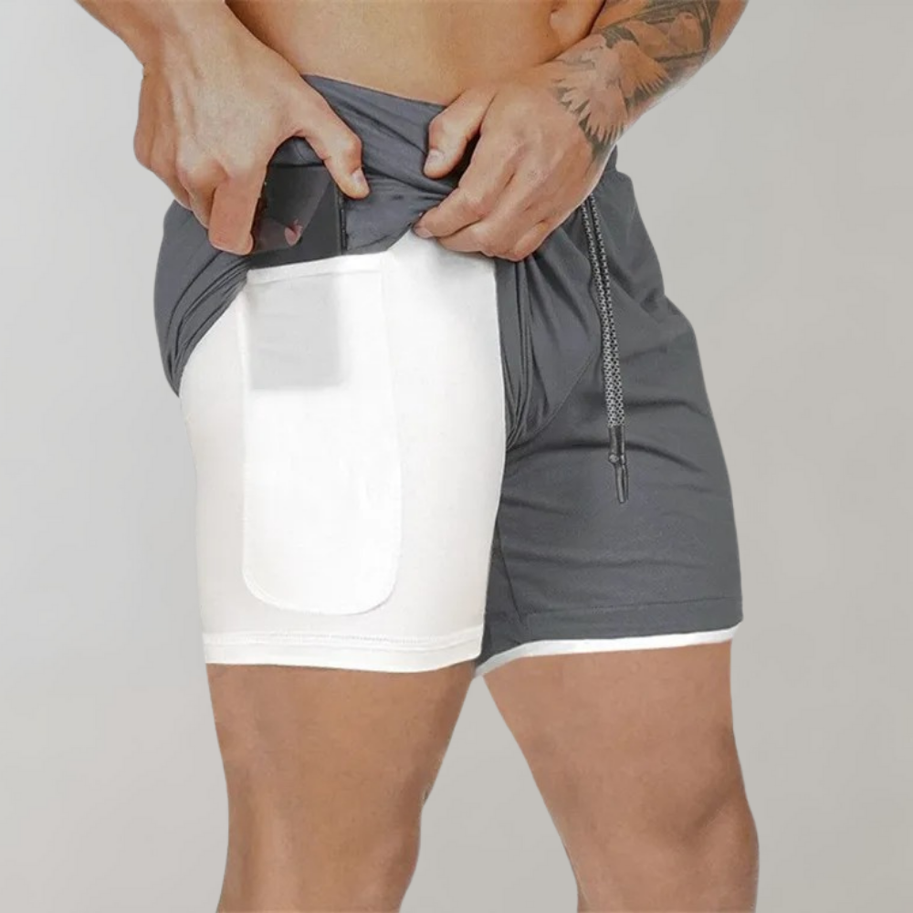 Elliot - 2-in-1 fitness herenshort