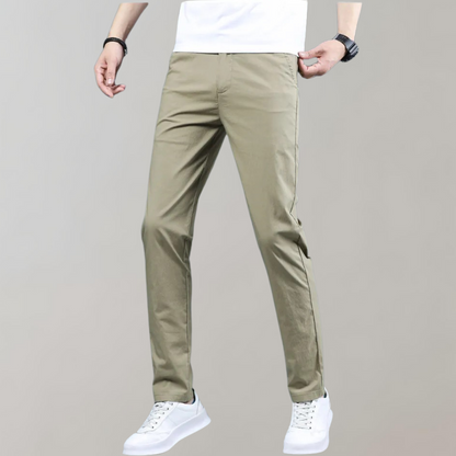 Villum - Stretch taille chino broek