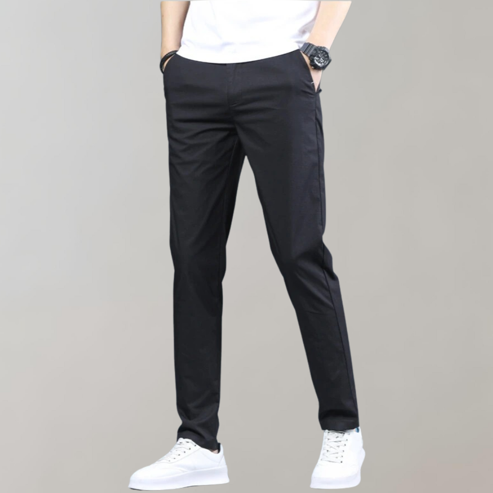 Villum - Stretch taille chino broek