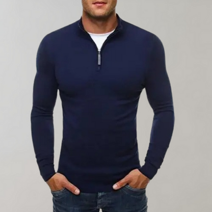 Fredrik - Warm men's sweater with zipper