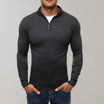 Fredrik - Warm men's sweater with zipper