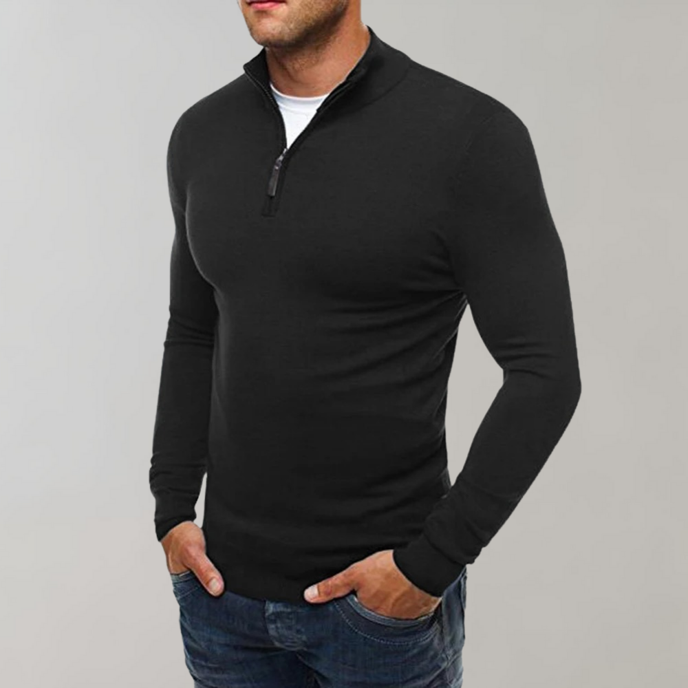 Fredrik - Warm men's sweater with zipper