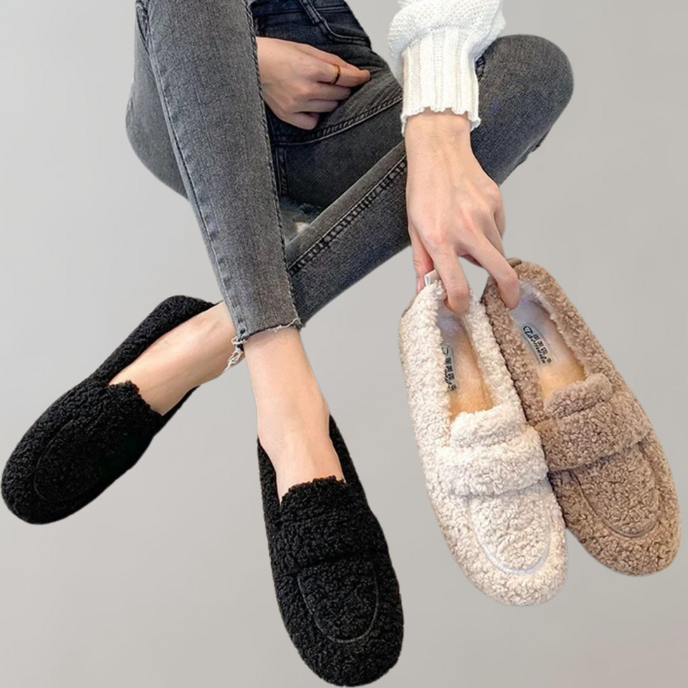 Camilla - Soft plush women's loafers