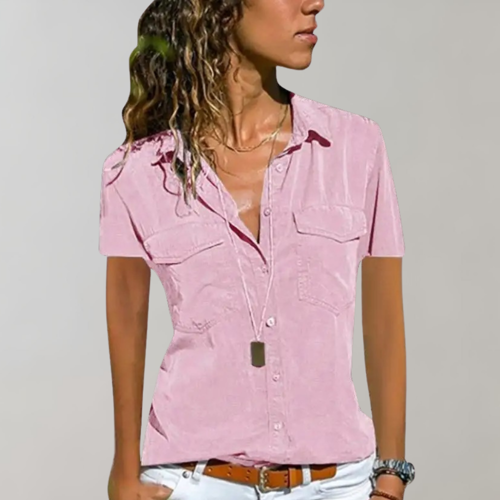 Aurora - Women's short sleeve blouse