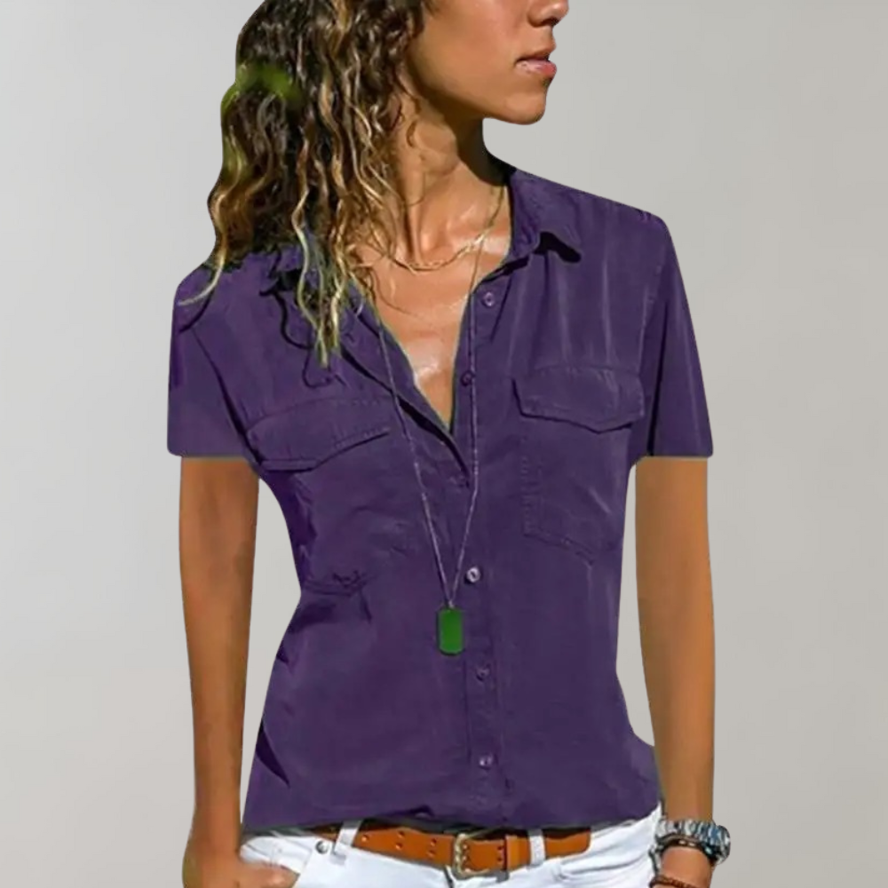 Aurora - Women's short sleeve blouse