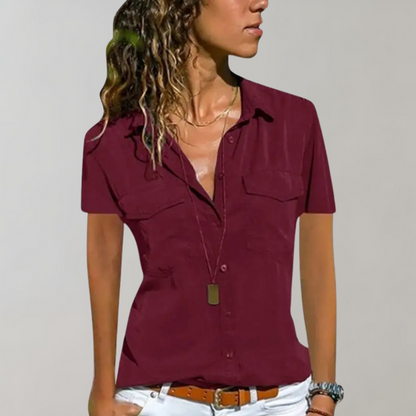 Aurora - Women's short sleeve blouse