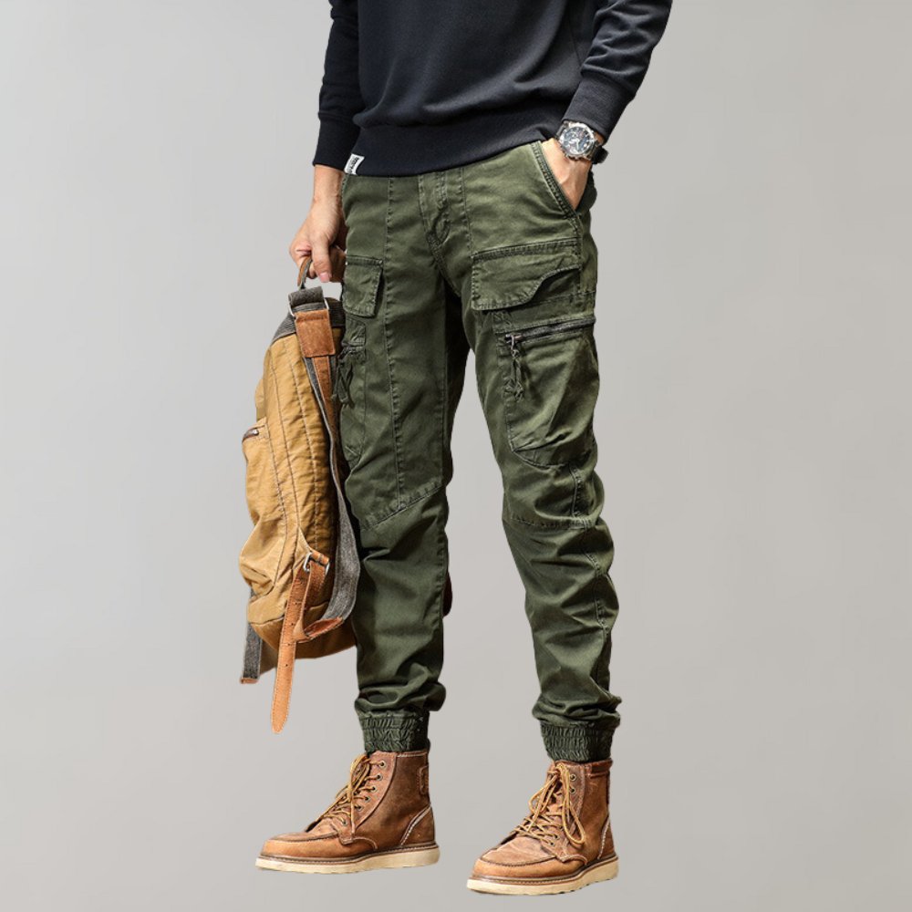 Leif - Men's cargo pants with flap pockets