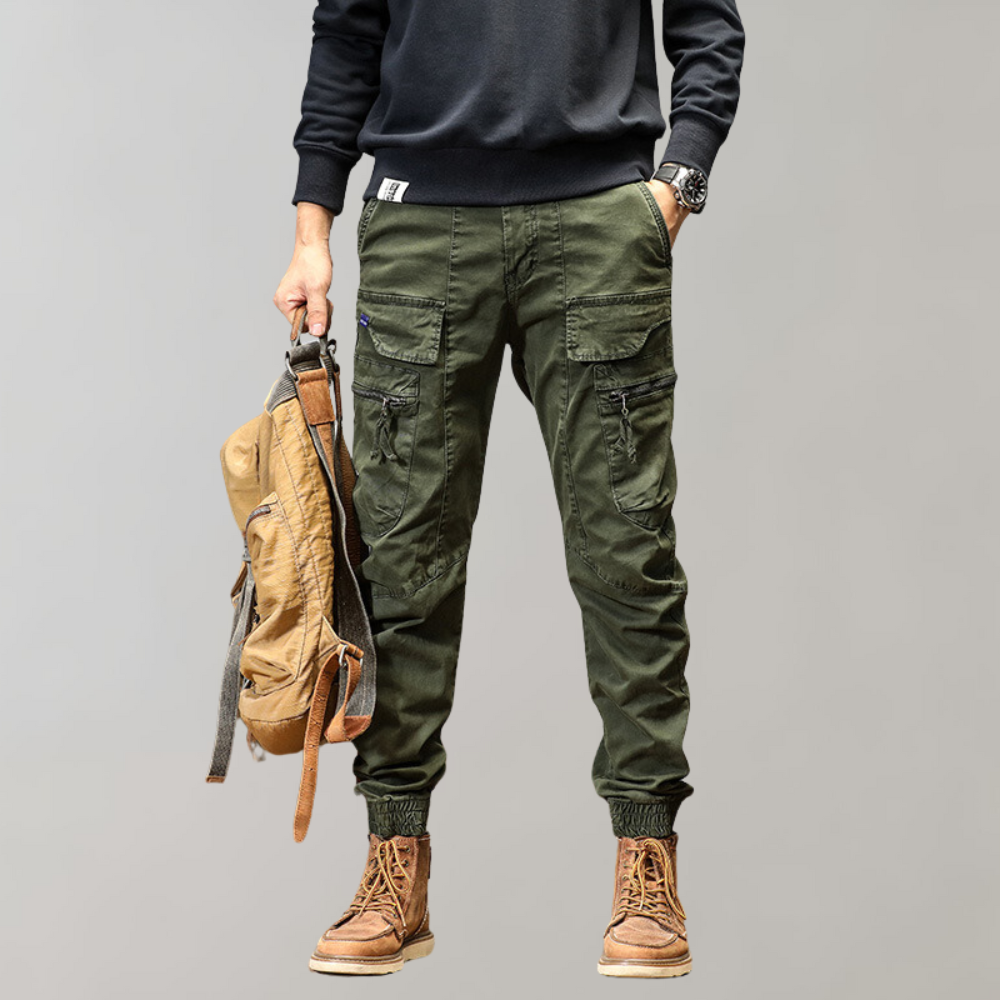 Leif - Men's cargo pants with flap pockets