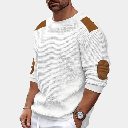 Stein - Men's knitted long sleeve shirt