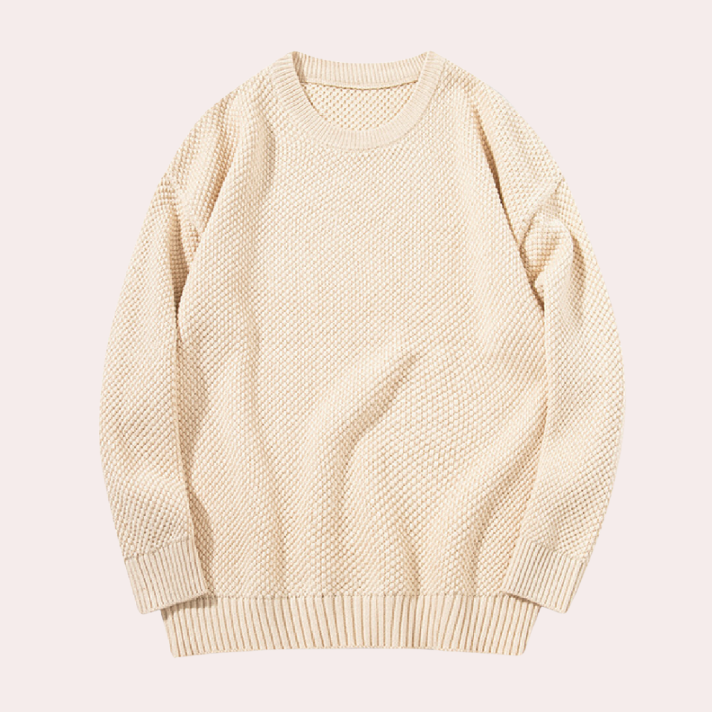 Trond - Casual men's sweater with round neck