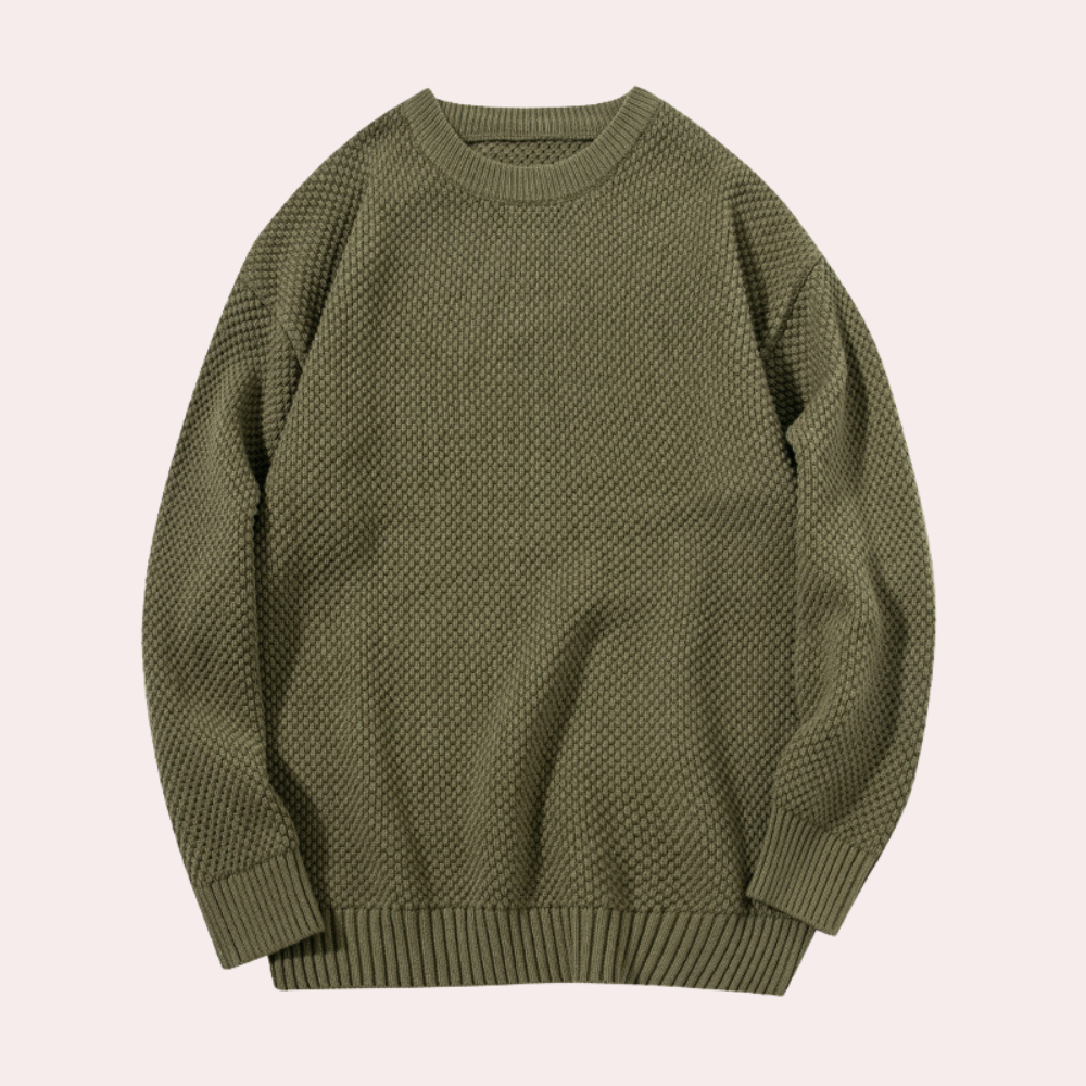 Trond - Casual men's sweater with round neck