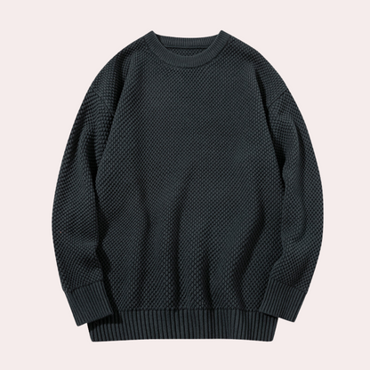 Trond - Casual men's sweater with round neck