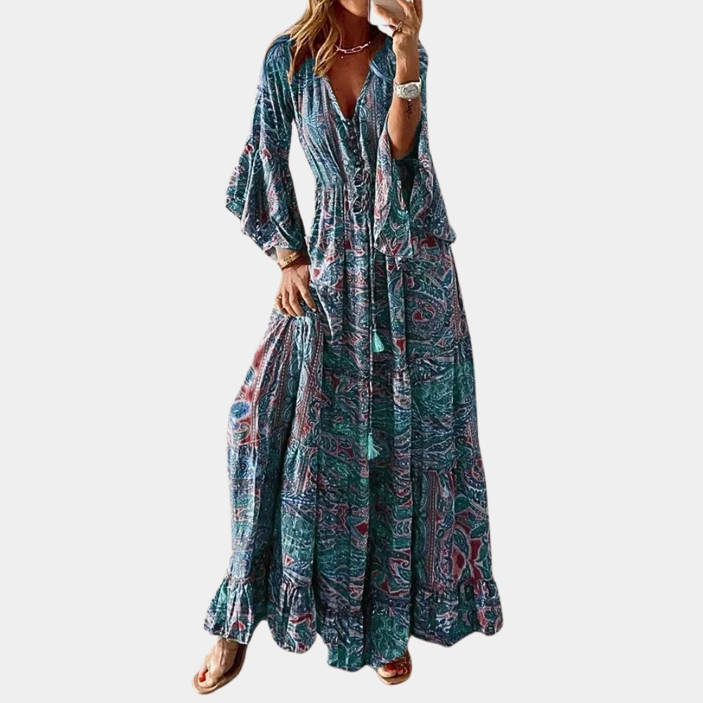 Agathe - Bohemian Long Dress for Women