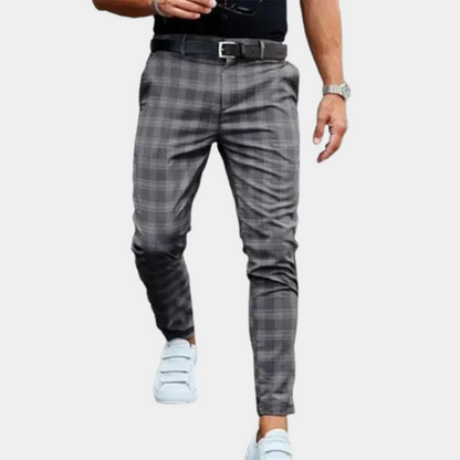 Delmore - Men's Checked Trousers 