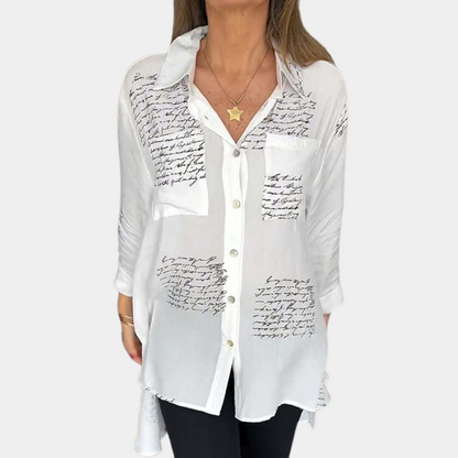 Elizah - Stylish women's shirt with letter print