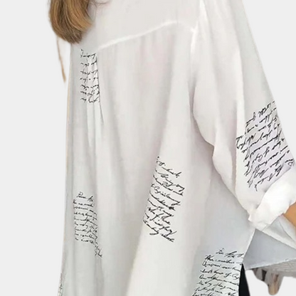 Elizah - Stylish women's shirt with letter print