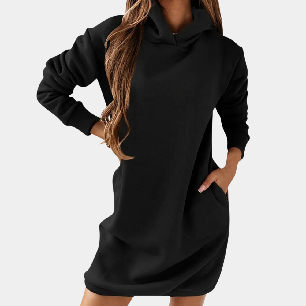 Francine - Comfortable ladies dress with hood