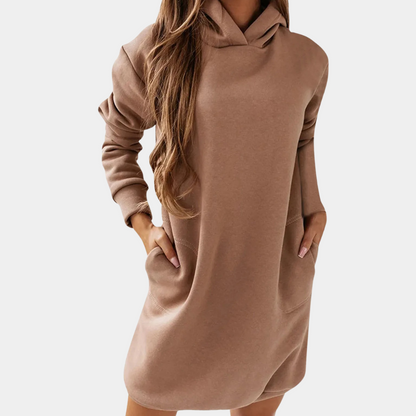 Francine - Comfortable ladies dress with hood