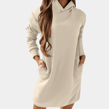 Francine - Comfortable ladies dress with hood