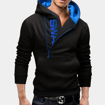 Neil - Stylish men's hood with side zip