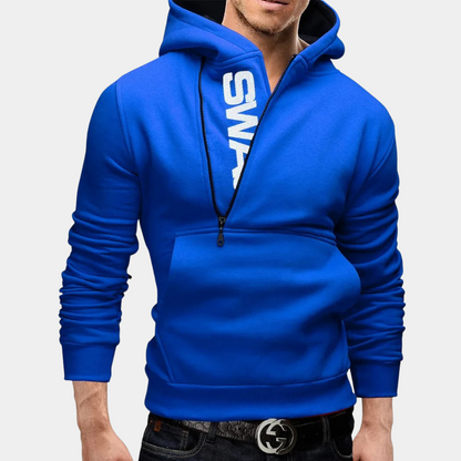 Neil - Stylish men's hood with side zip