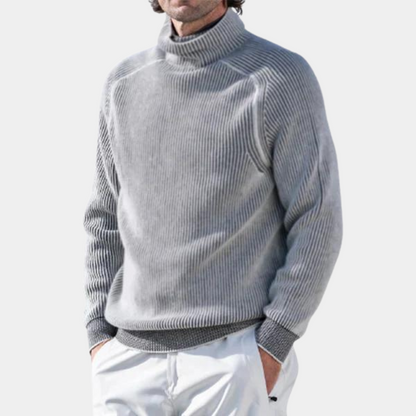 Edward - Soft men's sweater with turtleneck